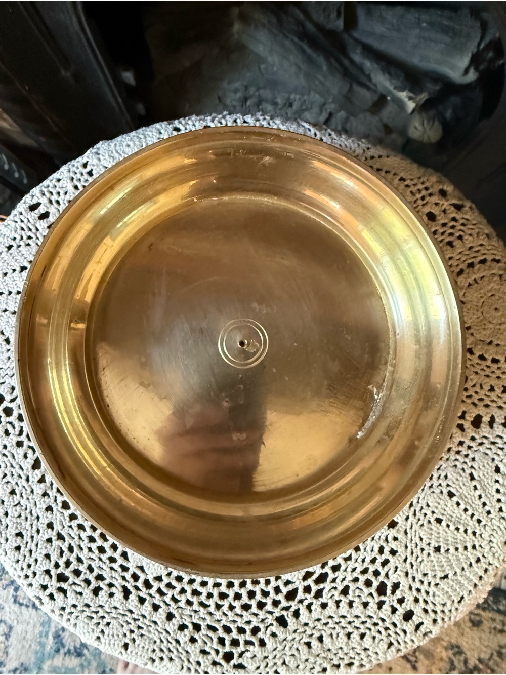 Vintage Brass Decorative Bowl - Bamboo Design Elegant Centerpiece or Accent - Picture 6 of 10